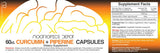 Nootropics Depot Curcumin + Piperine Capsules bottle side view