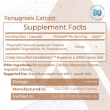 Nootropics Depot Fenugreek Extract 500mg side view bottle