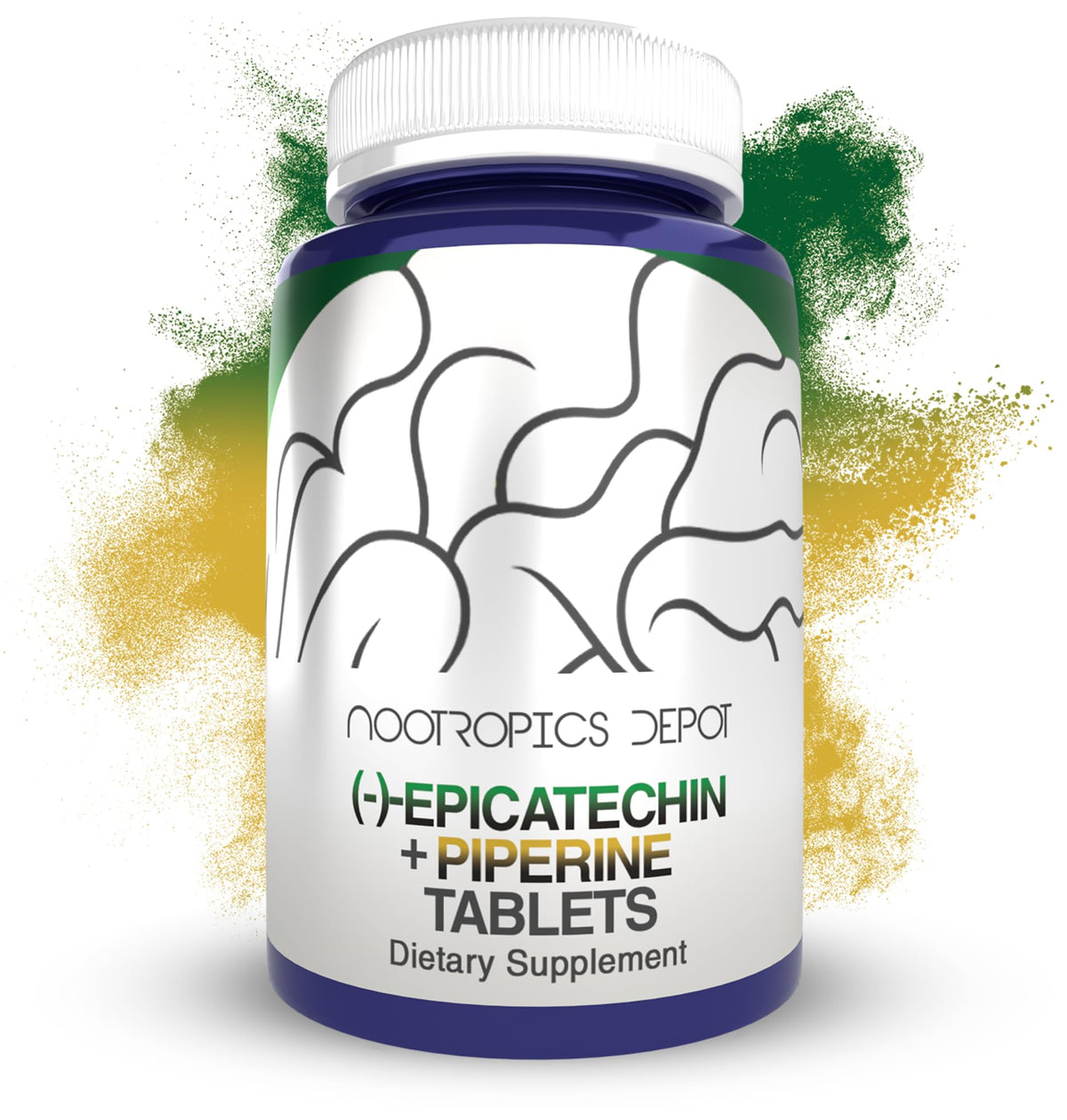 Nootropics Depot Green Tea Extract 34g front view
