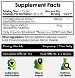 Nootropics Depot Green Tea Extract side view with label