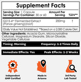 Nootropics Depot GS15-4 Panax Ginseng Extract Capsules side view