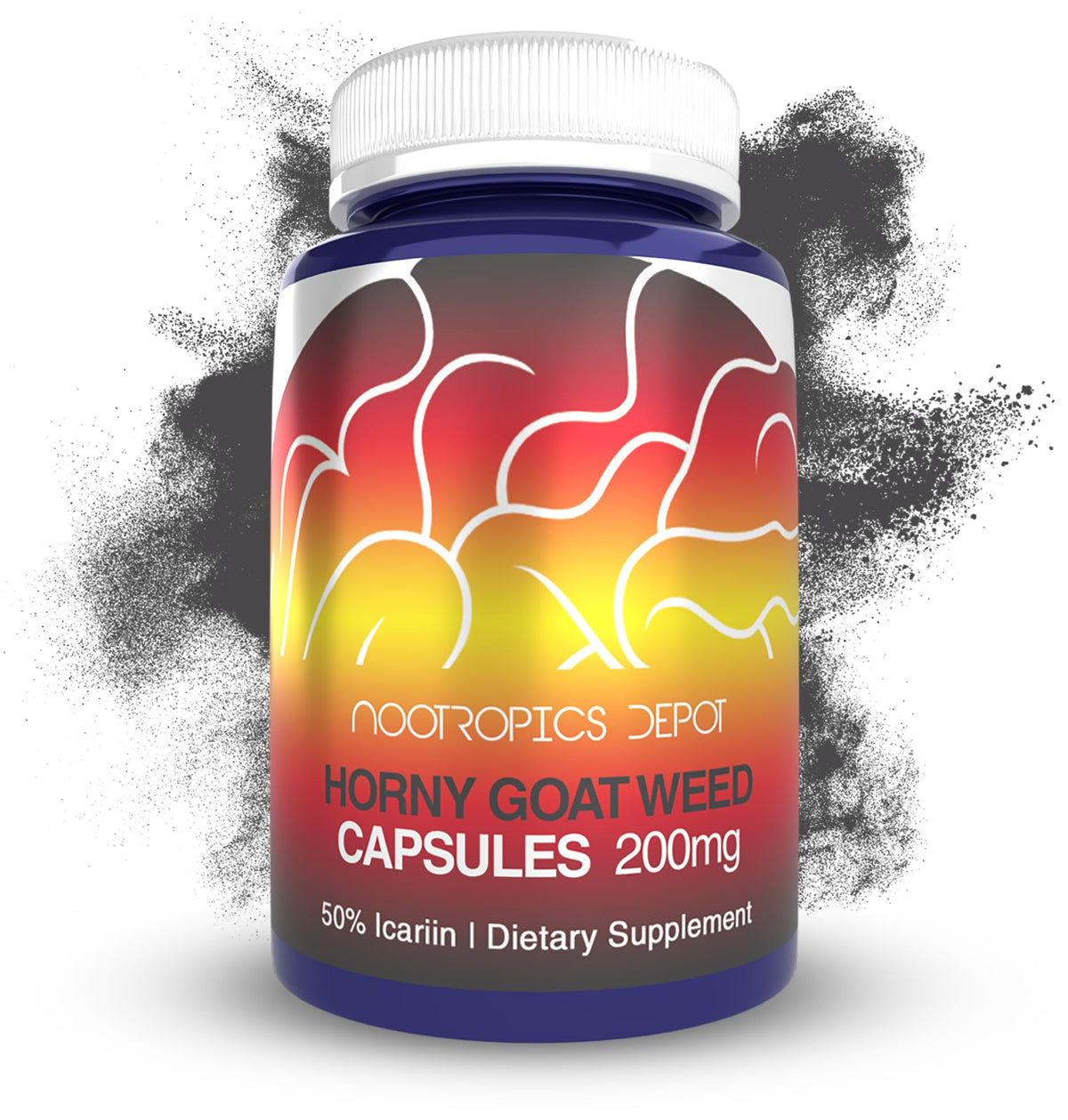 Nootropics Depot Horny Goat Weed Extract 50% Icariin front view