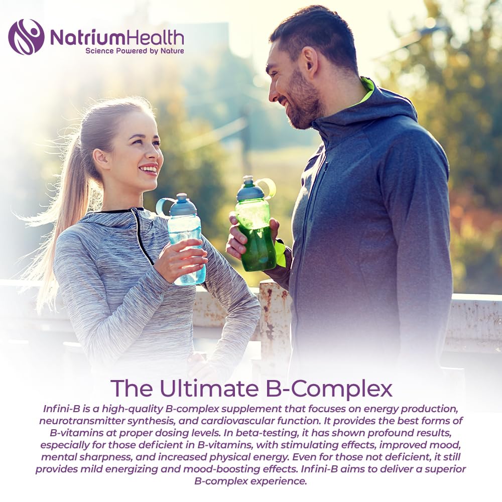 Nootropics Depot Infini-B bottle with dosage information