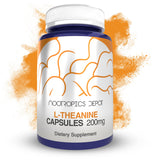 Nootropics Depot L-Theanine Capsules jar front view