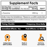 Nootropics Depot L-Theanine Capsules side view