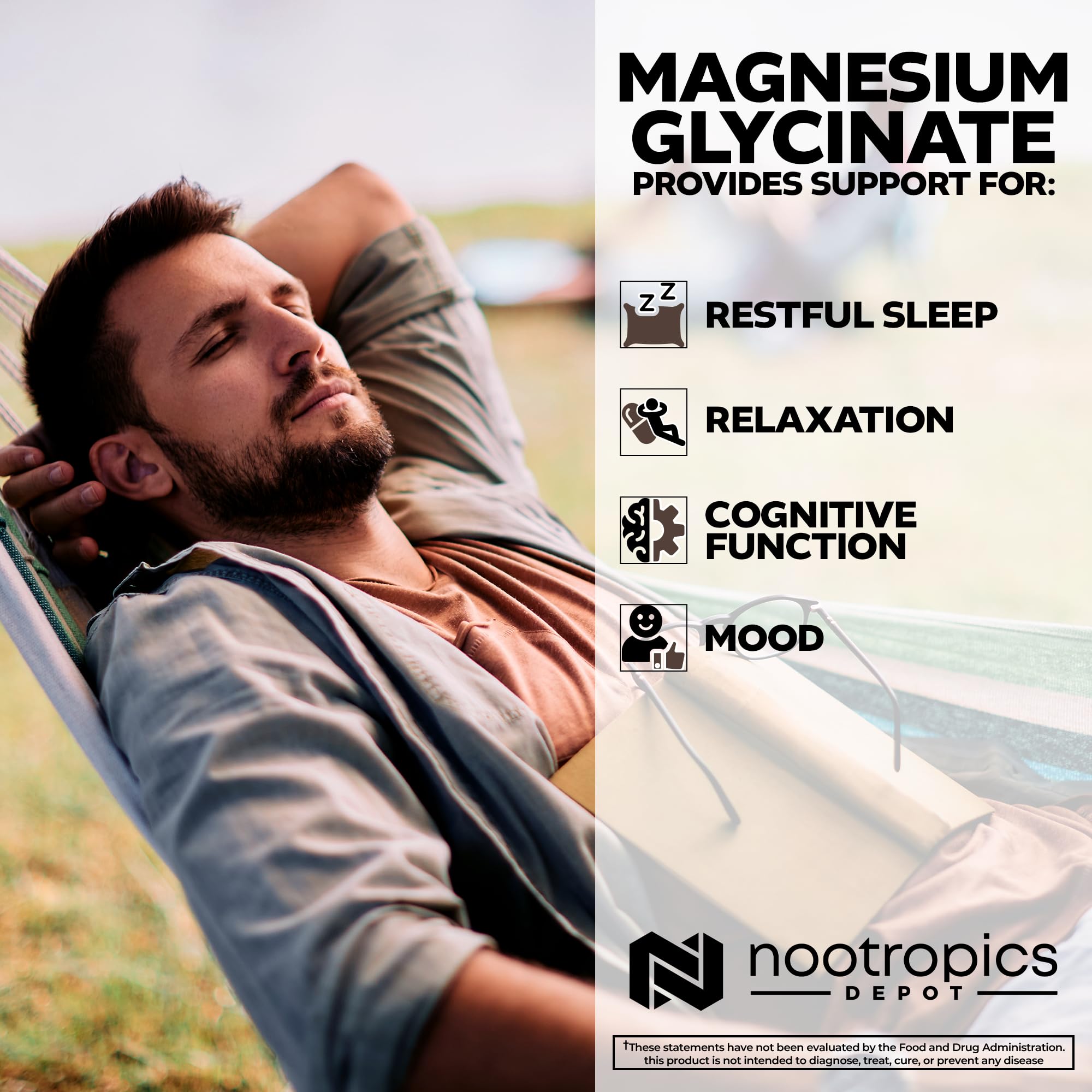 Nootropics Depot Magnesium Glycinate 159g packaging