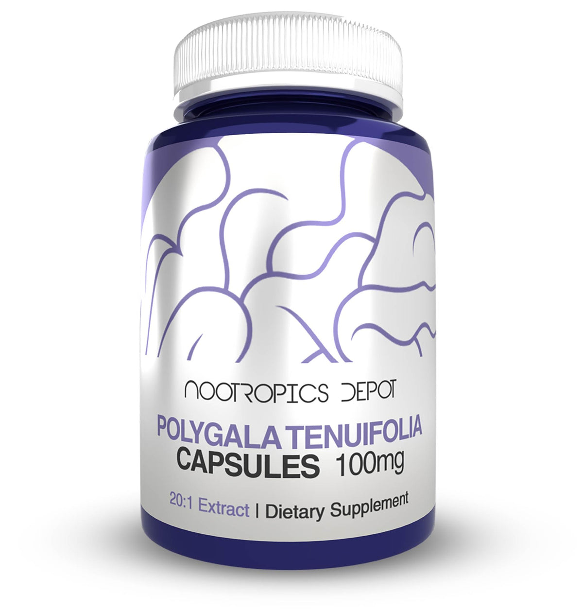 Nootropics Depot Polygala Tenuifolia Capsules 100mg front view