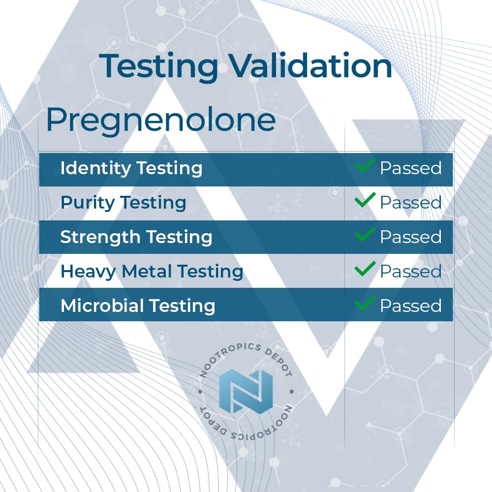 Nootropics Depot Pregnenolone Supplement 41g ingredients list