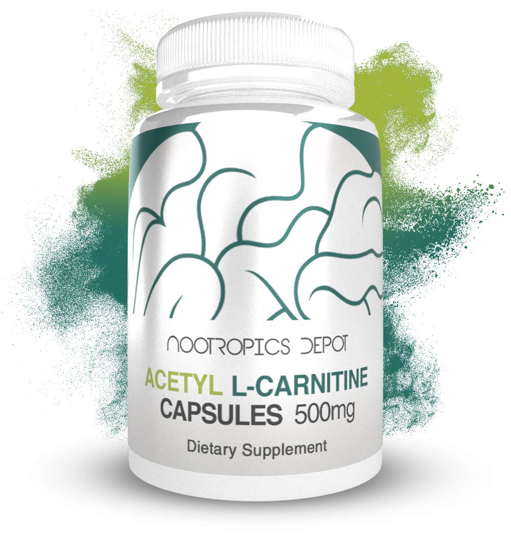 Nootropics Depot Pure Acetyl L-Carnitine jar with tamper-evident band
