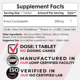 Nootropics Depot R-ALA Cyclodextrin Alpha Lipoic Acid 36g back view
