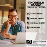 Nootropics Depot Rhodiola Rosea Extract 3% Rosavins packaging
