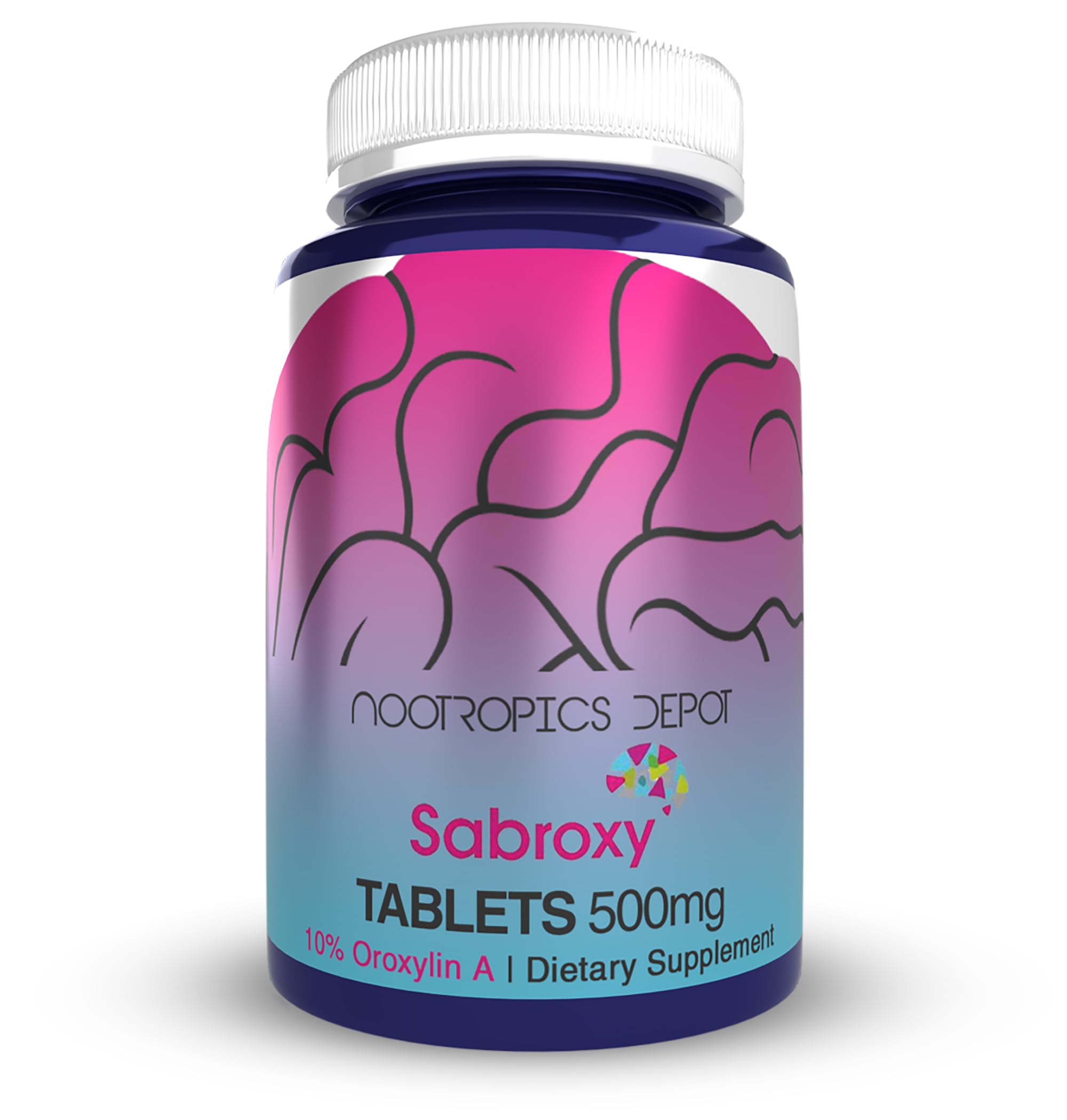 Nootropics Depot Sabroxy 32g supplement front view