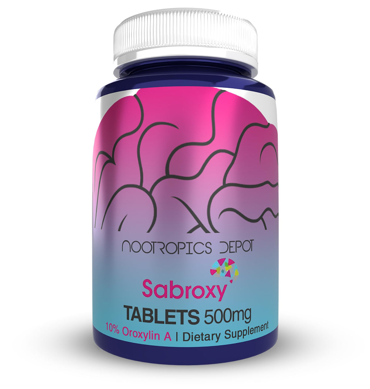 Nootropics Depot Sabroxy 32g supplement front view
