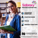 Nootropics Depot Sabroxy 32g supplement packaging