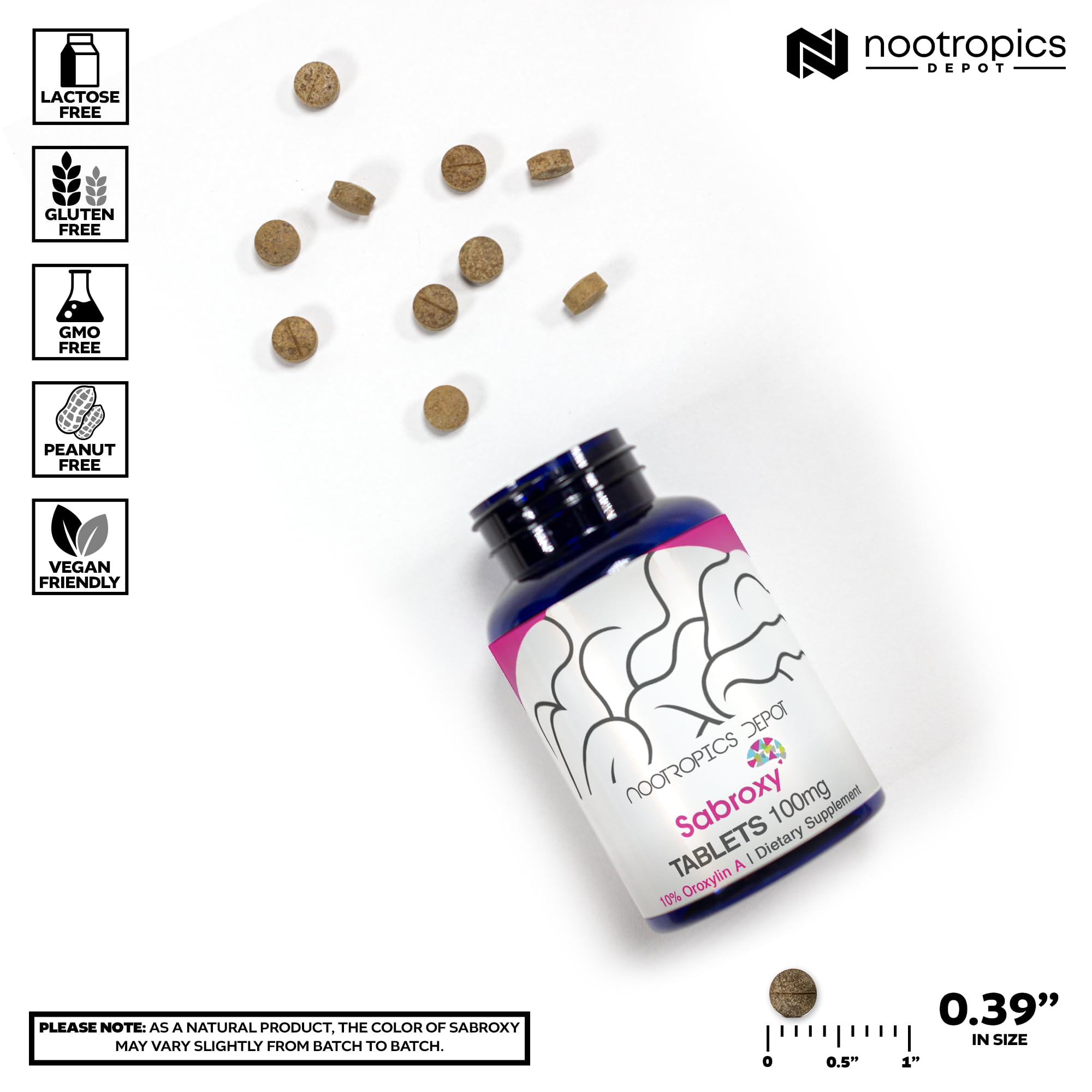 Nootropics Depot Sabroxy supplement ingredients list