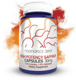 Nootropics Depot Saffron Extract 7.5% Crocins 60 Capsules front view