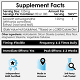 Nootropics Depot Sensoril Ashwagandha Extract 125mg Capsules side view