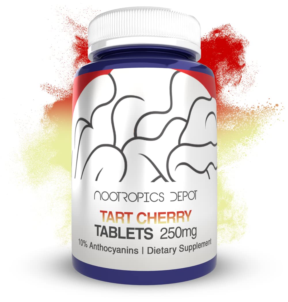 Nootropics Depot Tart Cherry Extract Tablets 250mg front view