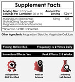 Nootropics Depot Tauromag Magnesium N-Acetyl Taurinate 50g side view