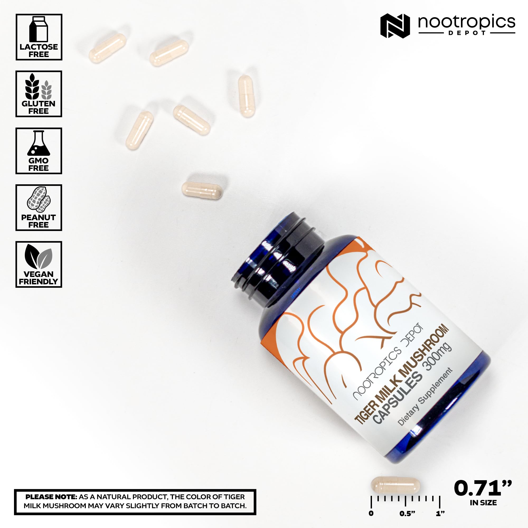 Nootropics Depot Tiger Milk Mushroom Sclerotium packaging