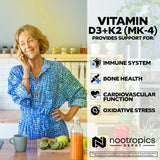 Nootropics Depot Vitamin D3 + K2 with Vitamin C ingredients list