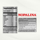 Nopalina capsules on a wooden table with natural background