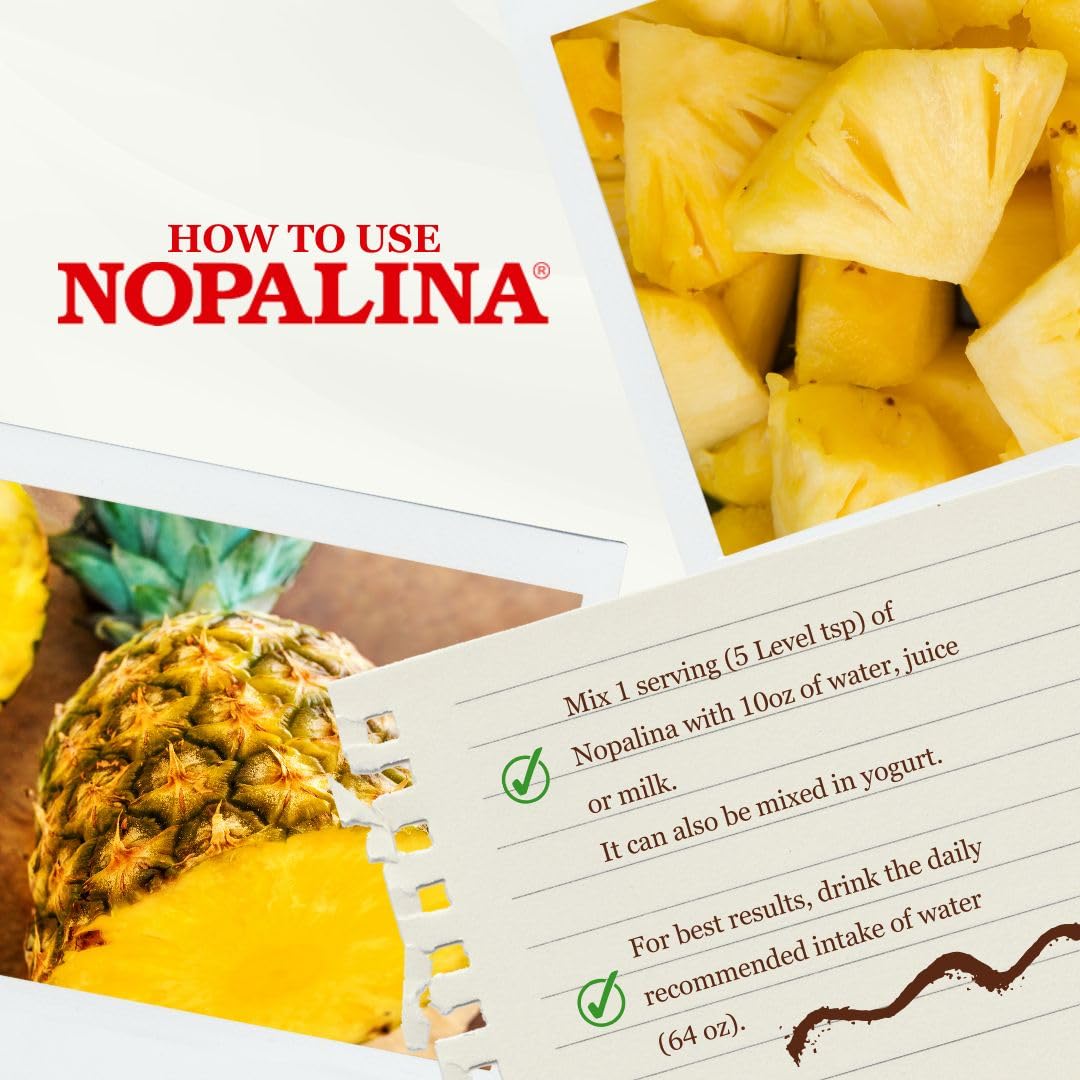 Nopalina Dietary Fibre Supplement 454g nutritional information