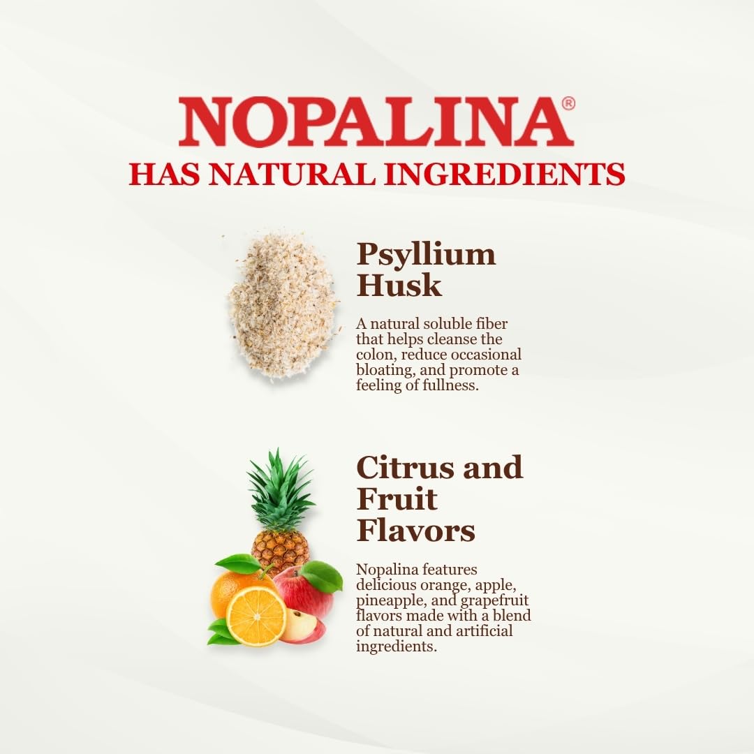Nopalina Dietary Fibres Supplement Capsules side view