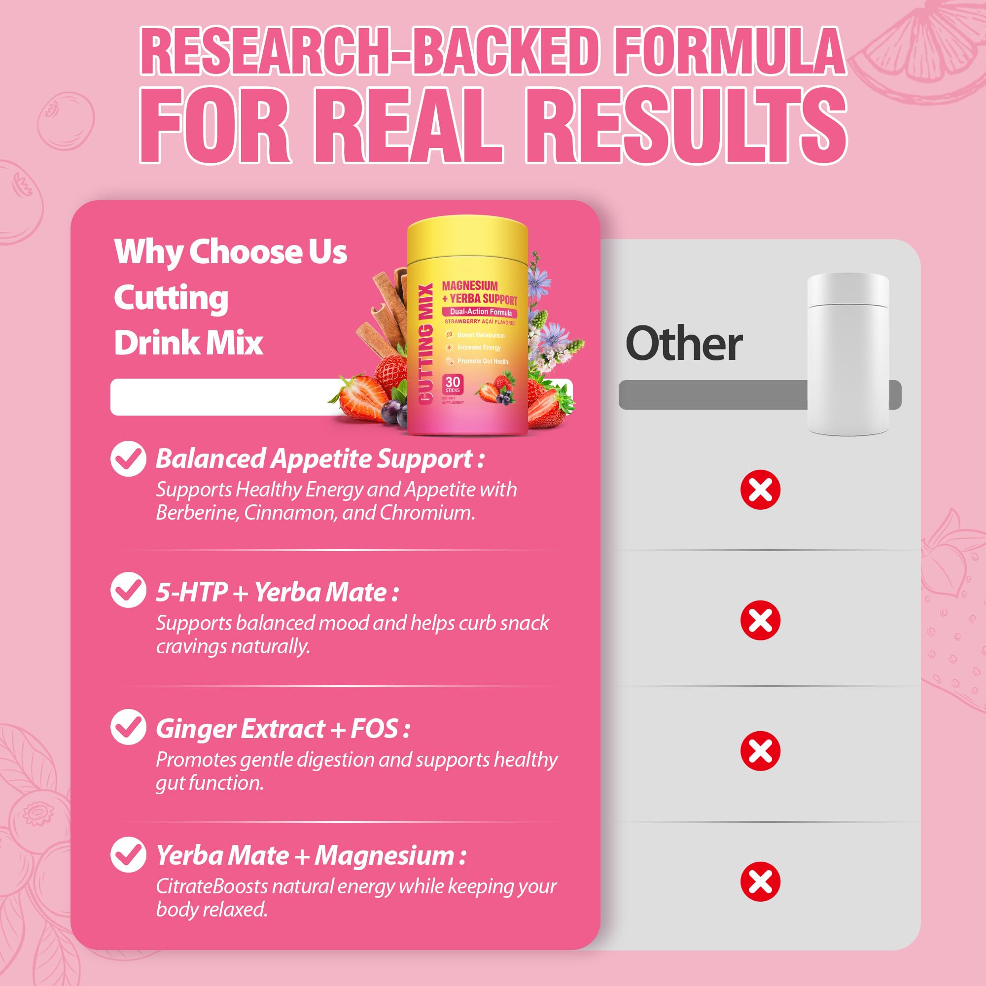 NOQONME Manganese Supplement Strawberry Açaí packaging back view