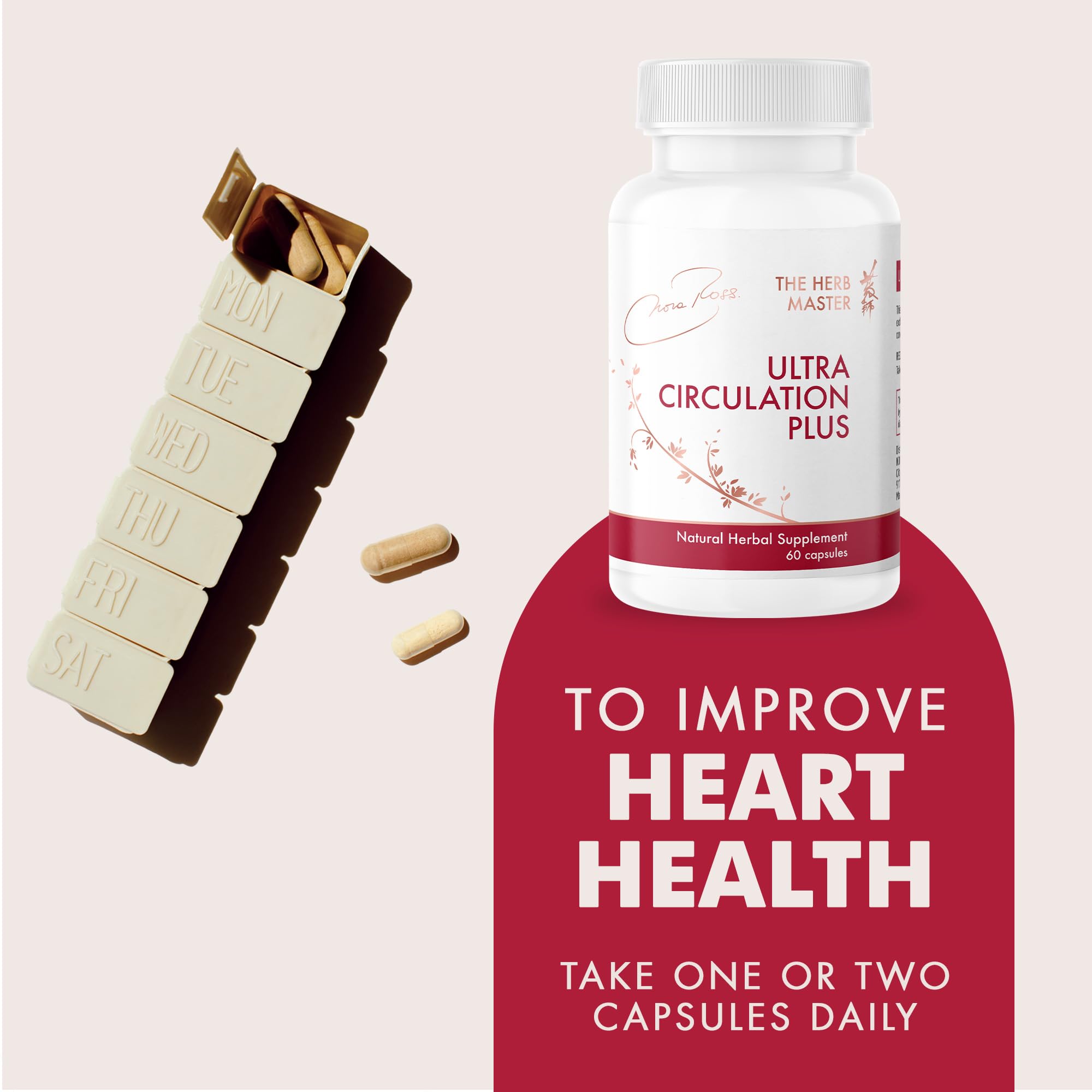 Nora Ross Blended Vitamin & Mineral Supplement on a wooden table