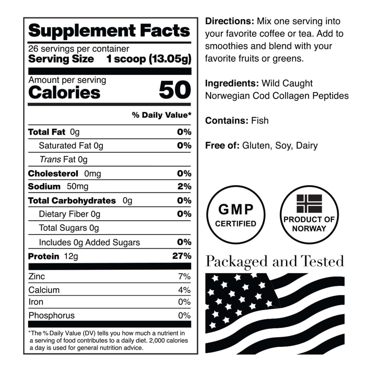 NorCal Organic Collagen Powder 358g close-up of powder
