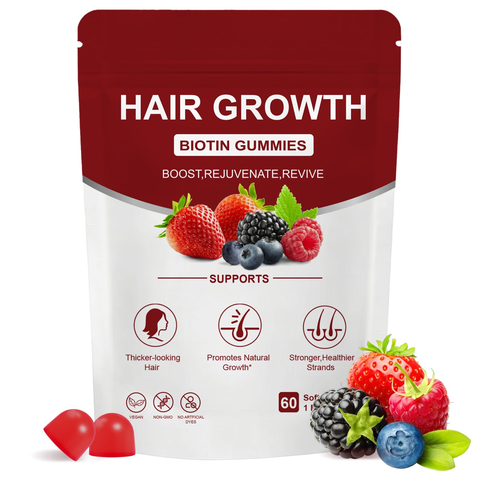 Norce Sactor Multivitamin Gummies front view with mixed berry flavour