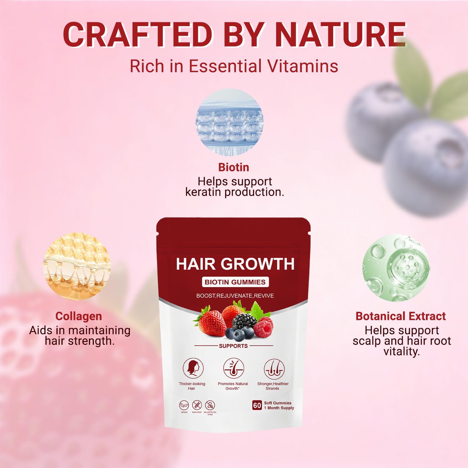 Norce Sactor Multivitamin Gummies with Biotin and Collagen ingredients list