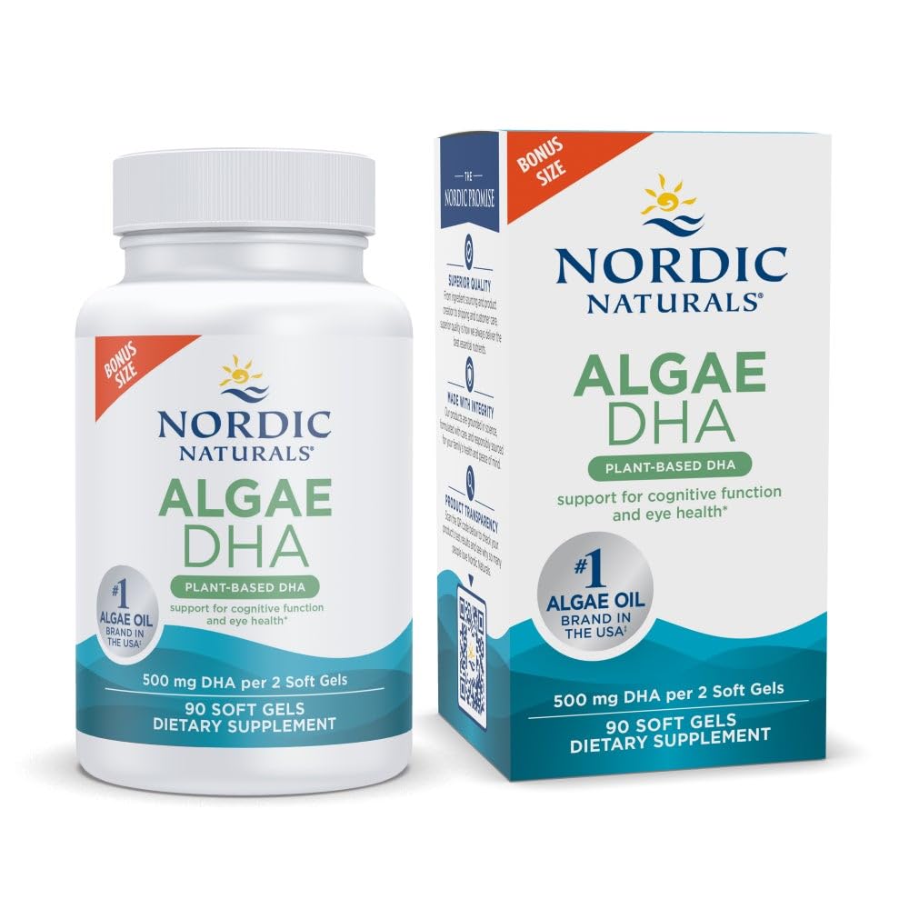 Nordic Naturals Algae DHA Supplement 50g front view