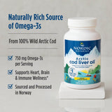 Nordic Naturals Arctic Cod Liver Oil packaging with lemon flavour