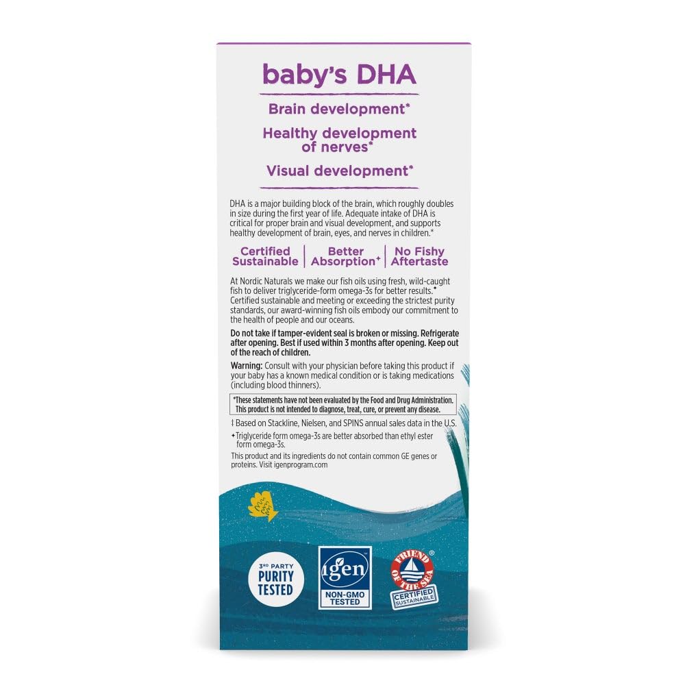 Nordic Naturals Baby’s DHA 50g bottle with packaging
