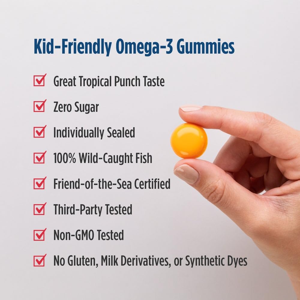 Nordic Naturals Children's DHA Gummies 50g gummies in a bowl