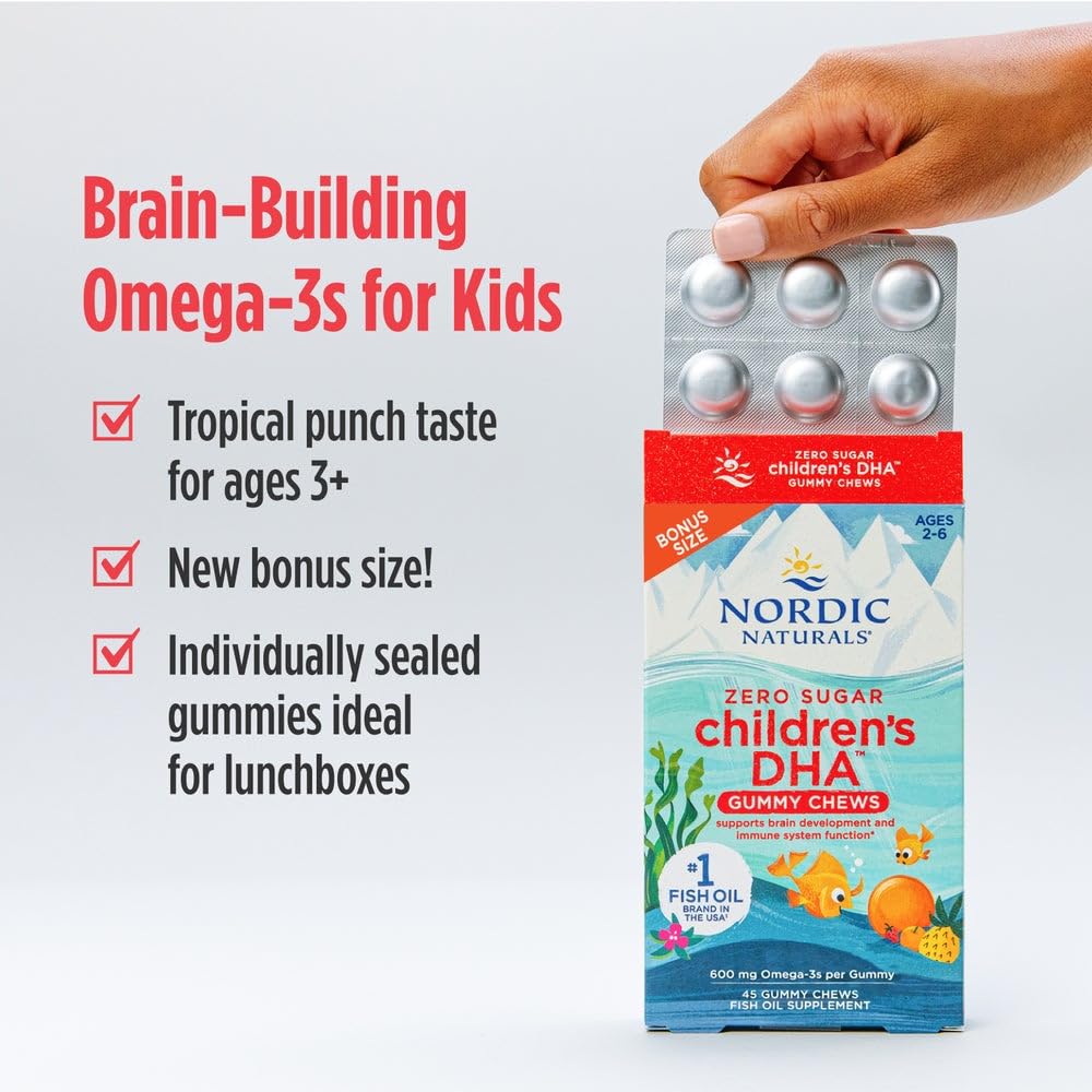Nordic Naturals Children's DHA Gummies individual foil pack