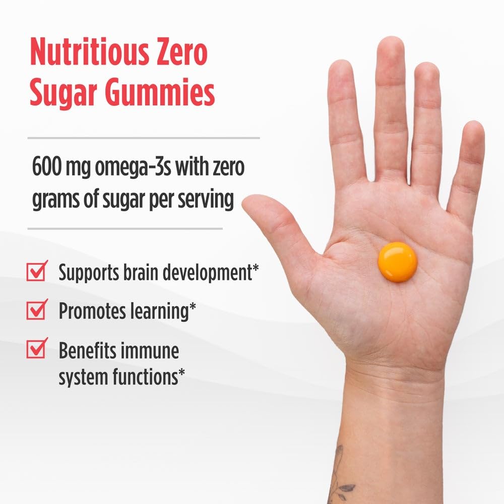 Nordic Naturals Children's DHA Gummies tropical punch flavour close-up