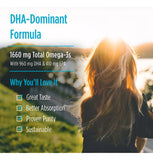 Nordic Naturals DHA Xtra Omega-3 DHA 1000mg back of the packaging