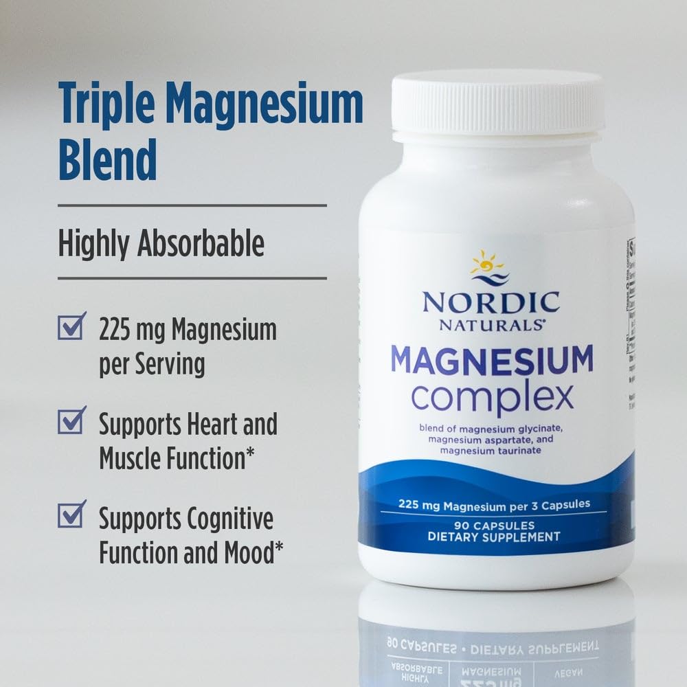 Nordic Naturals Magnesium Complex 50g capsule close-up