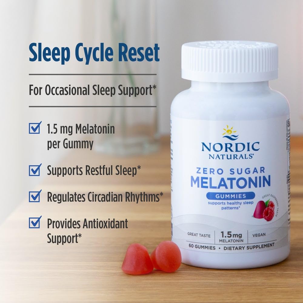 Nordic Naturals Melatonin Gummies nutritional information