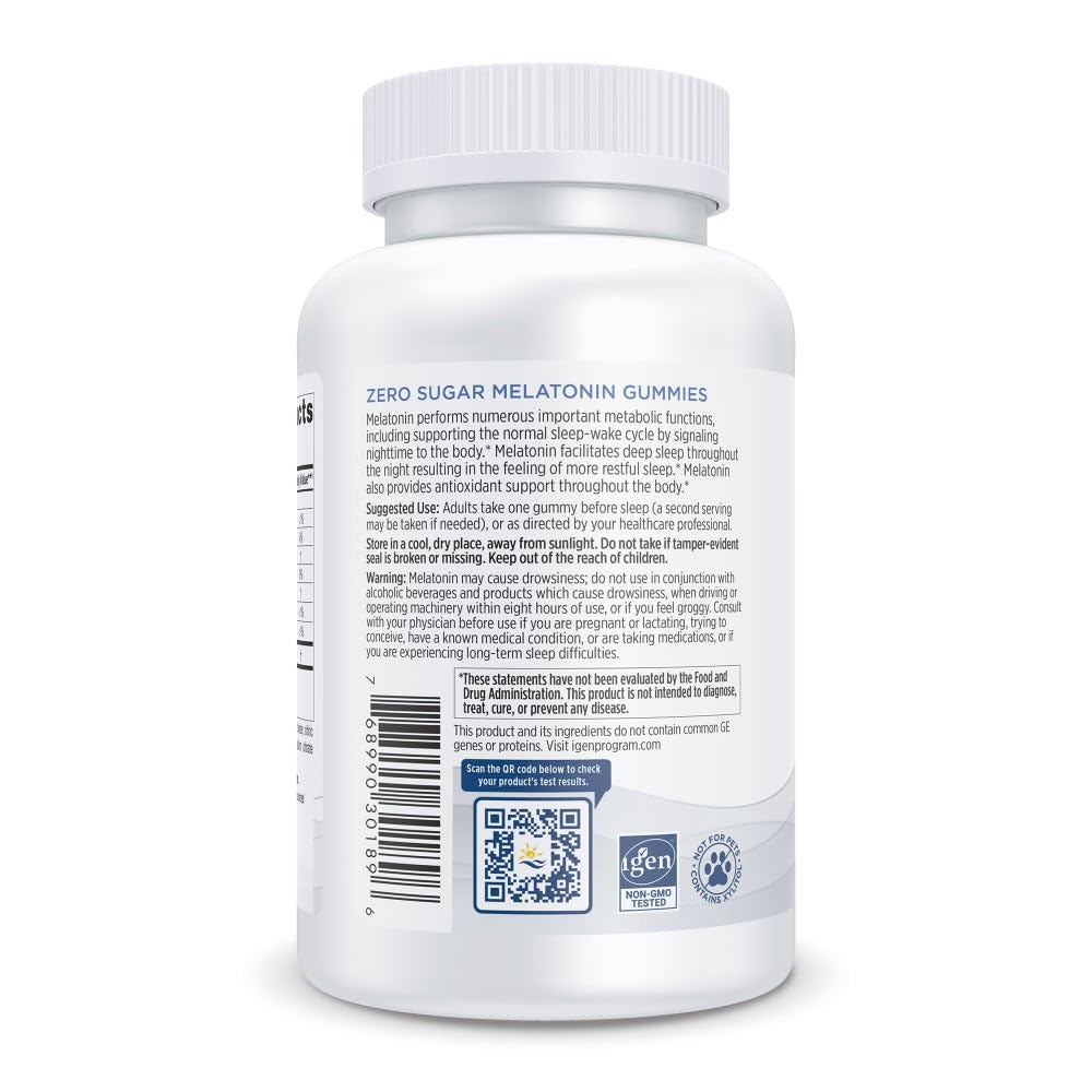 Nordic Naturals Melatonin Gummies on a wooden table