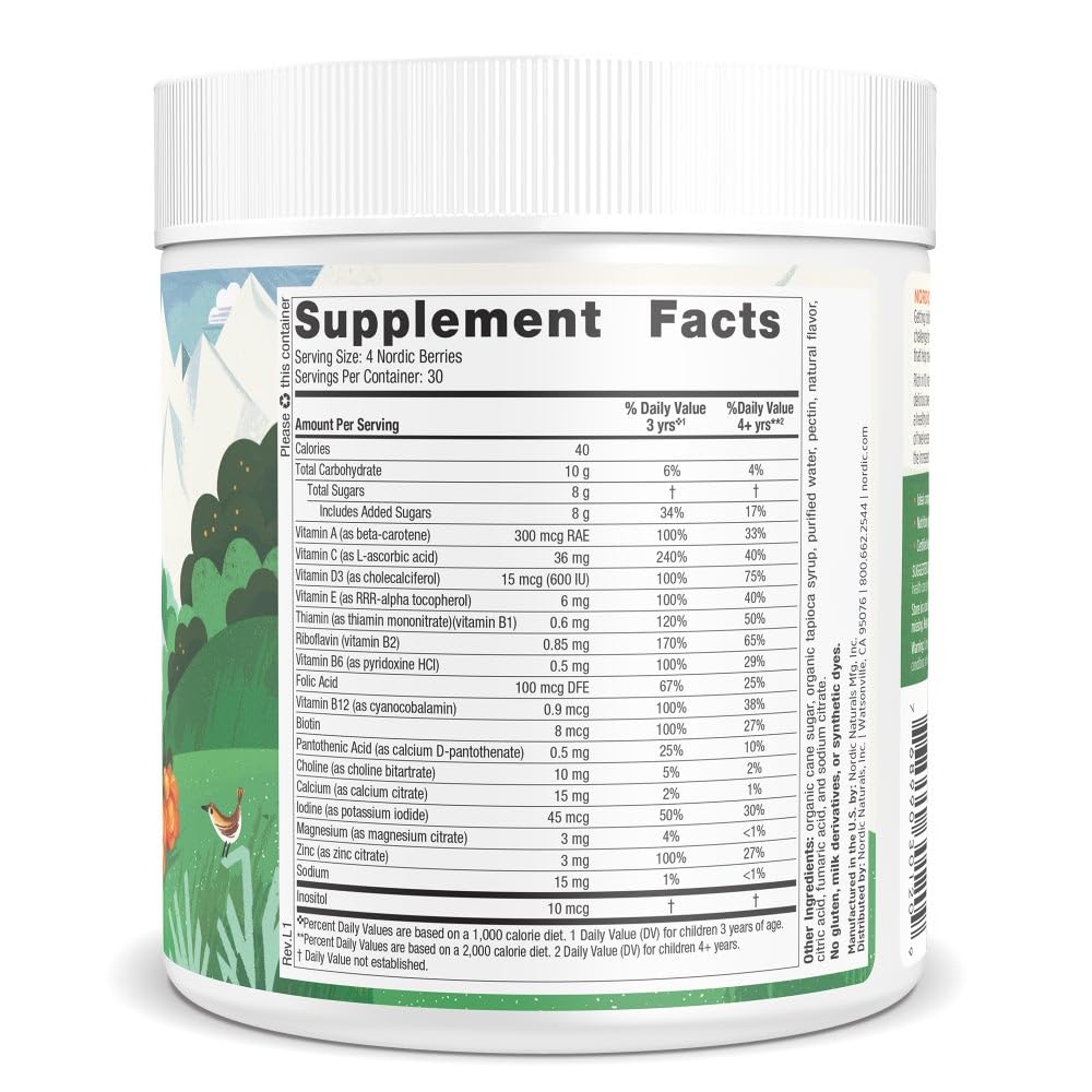 Nordic Naturals Nordic Berries Multivitamin Gummies packaging