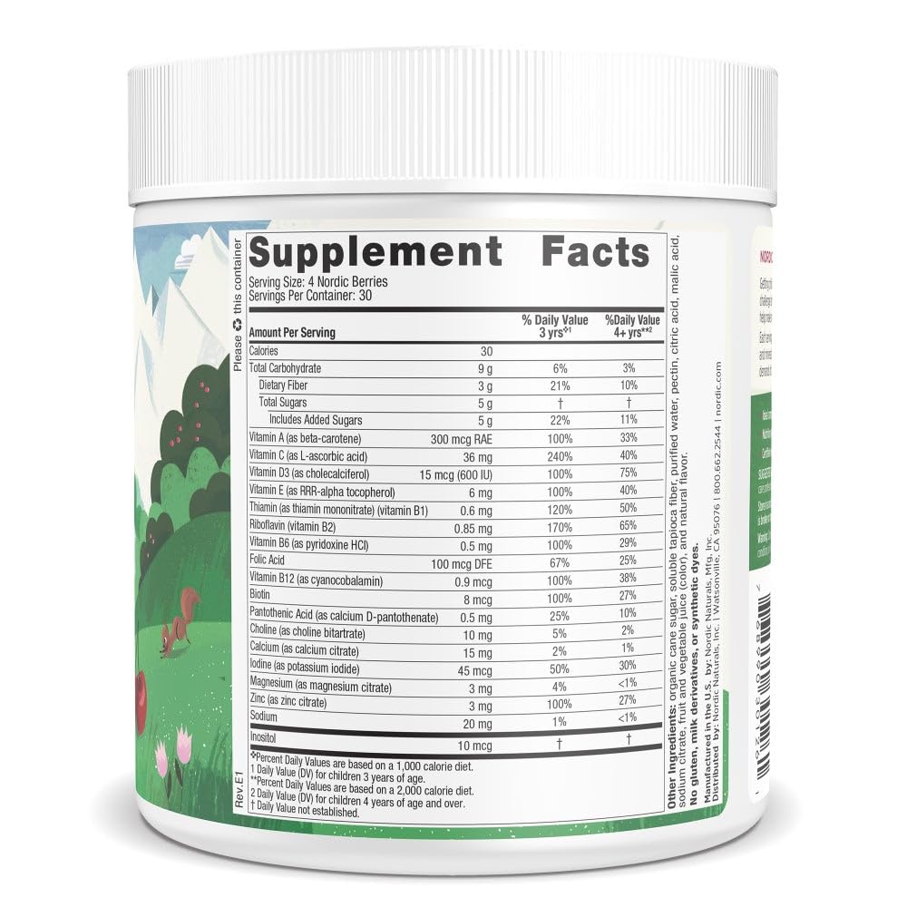Nordic Naturals Nordic Berries Multivitamins 300g packaging