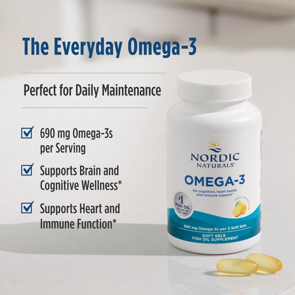 Nordic Naturals Omega-3 Fish Oil Soft Gels close-up