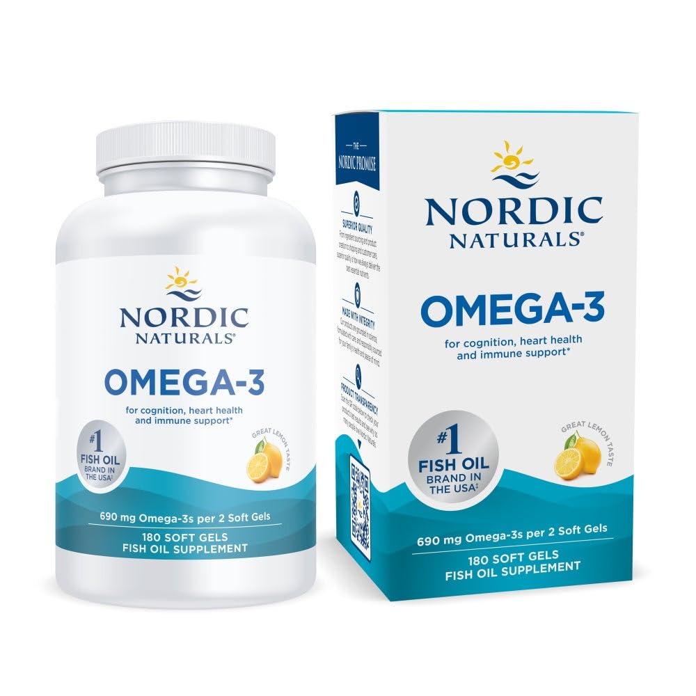 Nordic Naturals Omega-3 Fish Oil Soft Gels front view