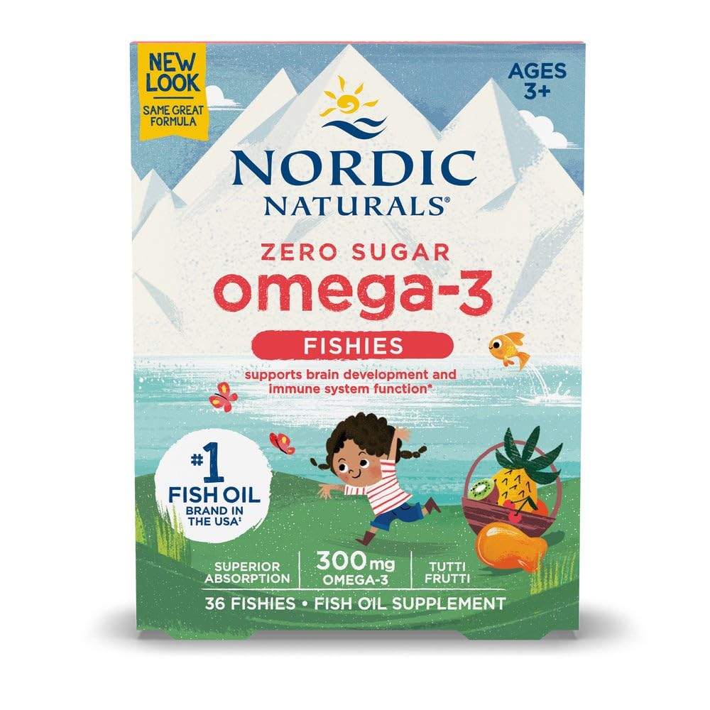 Nordic Naturals Omega-3 Fishies 70g front view packaging