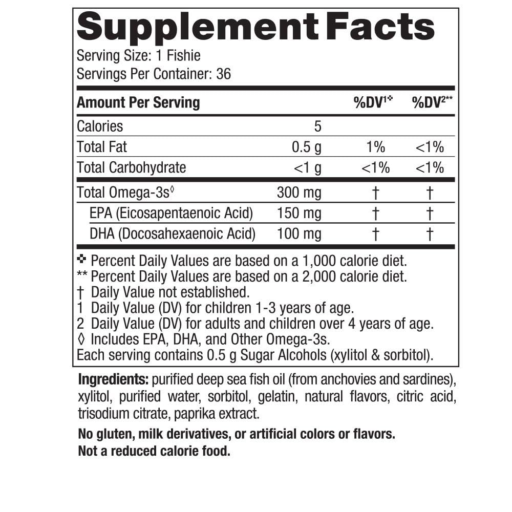 Nordic Naturals Omega-3 Fishies individual foil pack