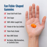 Nordic Naturals Omega-3 Fishies side view showing fish shape
